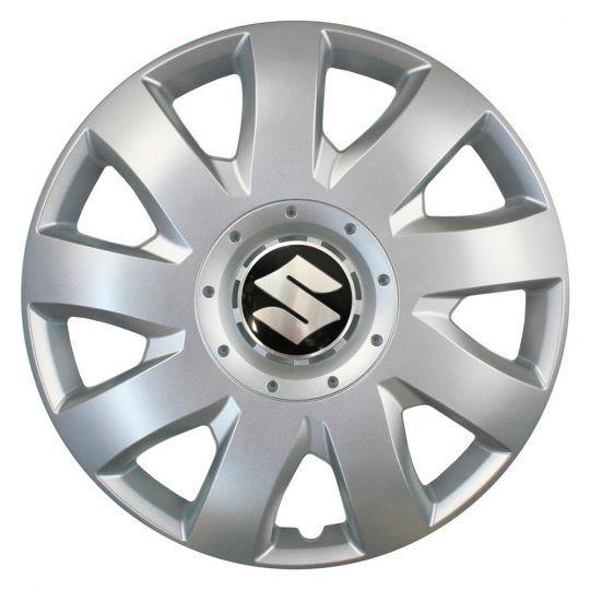 Автомобильные колпаки SKS 311 R15 с логотипом Suzuki 4 шт. Серебристый