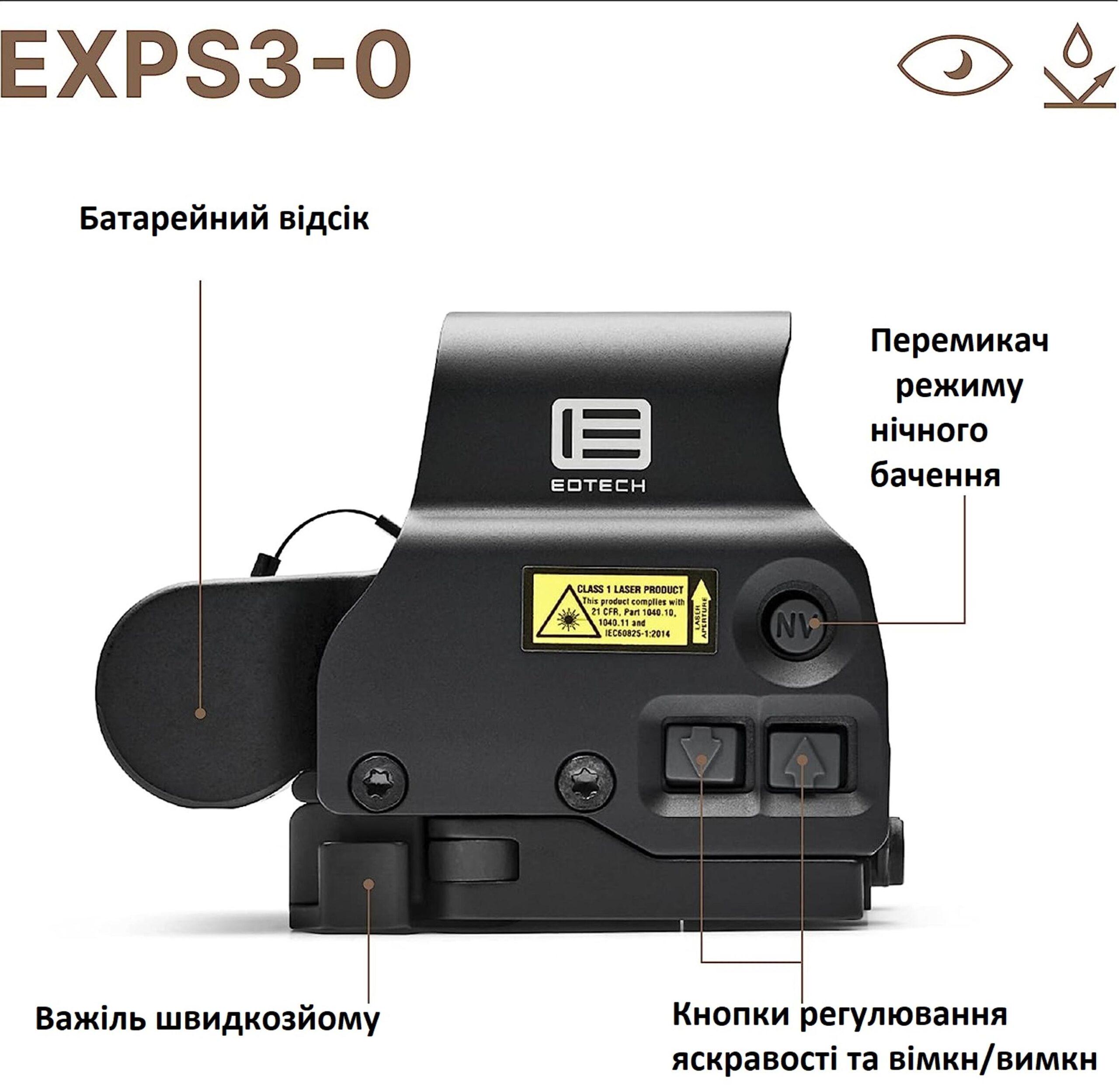 Коллиматорный прицел EOTech EXPS3-0 (587557) - фото 2