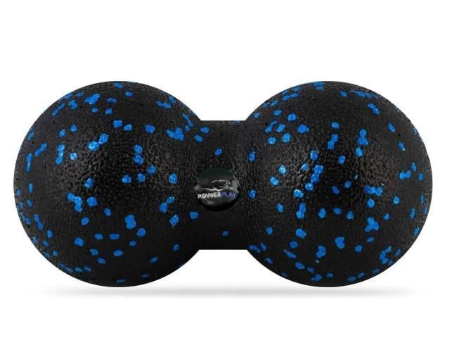 Массажный мяч двойной PowerPlay PP-4352 Epp foam peanut ball d 8x16 см Черный/Синий (60770)
