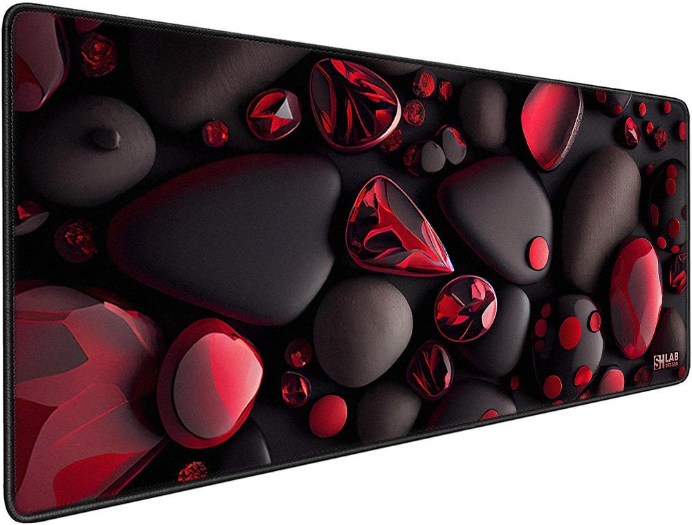 Коврик для мышки SHLab Red/Black Pebbles SHM-454 70х30 см (36095)