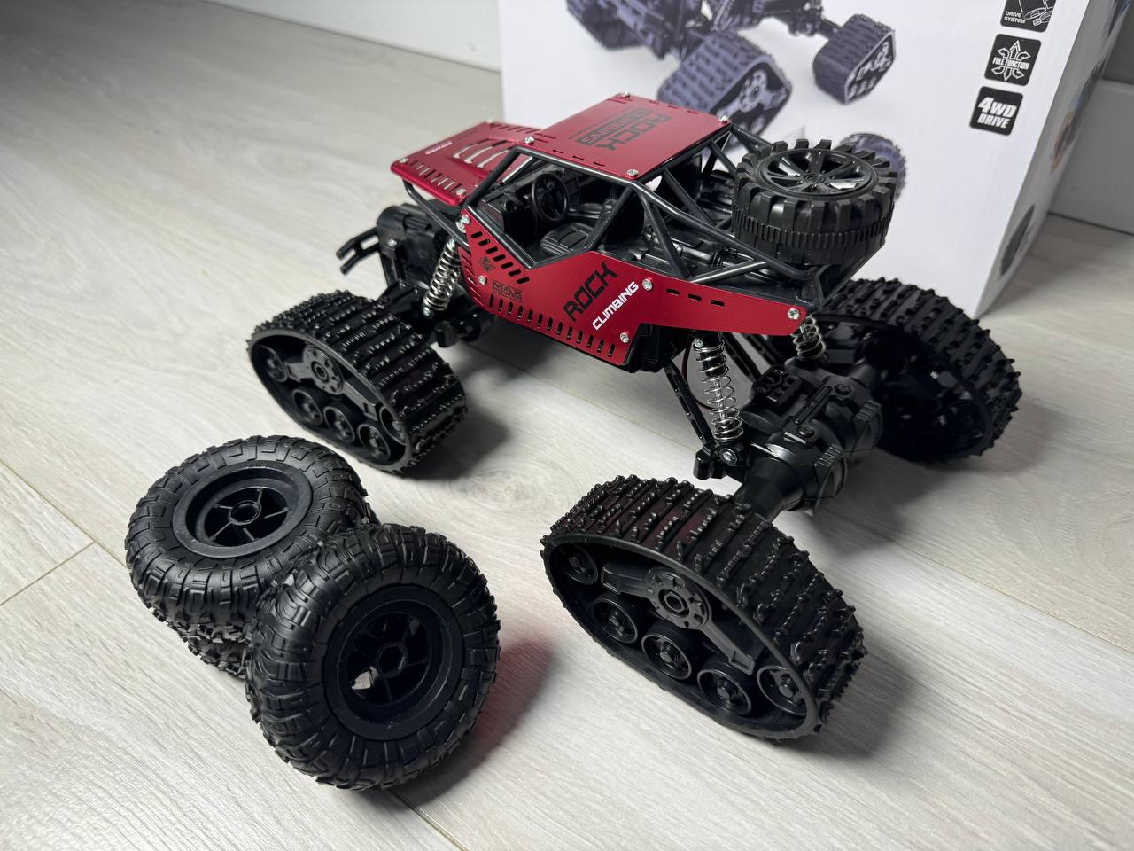 Всюдихід YTRC на радіокеруванні 2в1 на гусеницях та колесах Red - фото 3 Всюдихід YTRC на радіокеруванні 2в1 на гусеницях та колесах Red - фото 3