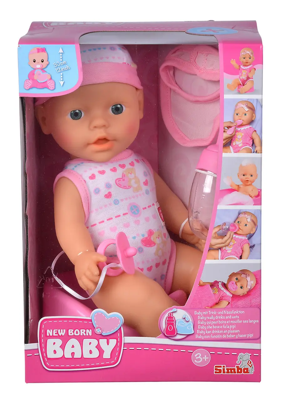 Кукла пупс Simba с аксессуарами 30 см (5037800) - фото 2 Кукла пупс Simba с аксессуарами 30 см (5037800) - фото 2