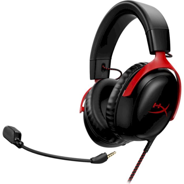 Гарнитура проводная HyperX Cloud III накладная с микрофоном 3,5 мм USB-C DTS 64 Ом Black/Red (727A9AA) - фото 4