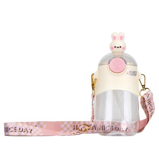Бутылка для спорта Elisey Cute animals 630 мл Белый (9110-005)