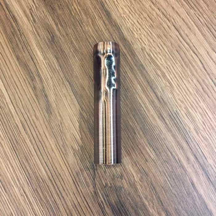 Патрон металлический Оплывшая свеча Е14 100 мм Красная бронза (6812) - фото 2