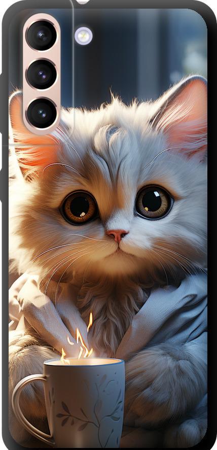 Чехол на Samsung Galaxy S21 White cat (5646b-2114-42517)