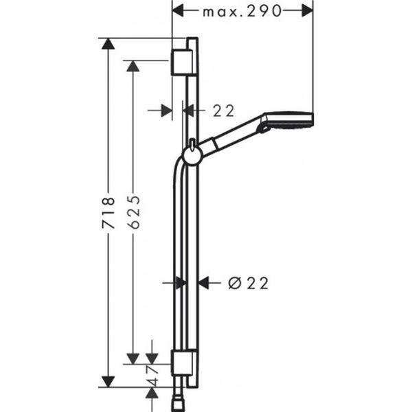 Набір змішувачів Hansgrohe EcoSmart для ванни Vernis Shape MB 100 71561670/71450670/26423670 матовий Чорний (20230003) - фото 4