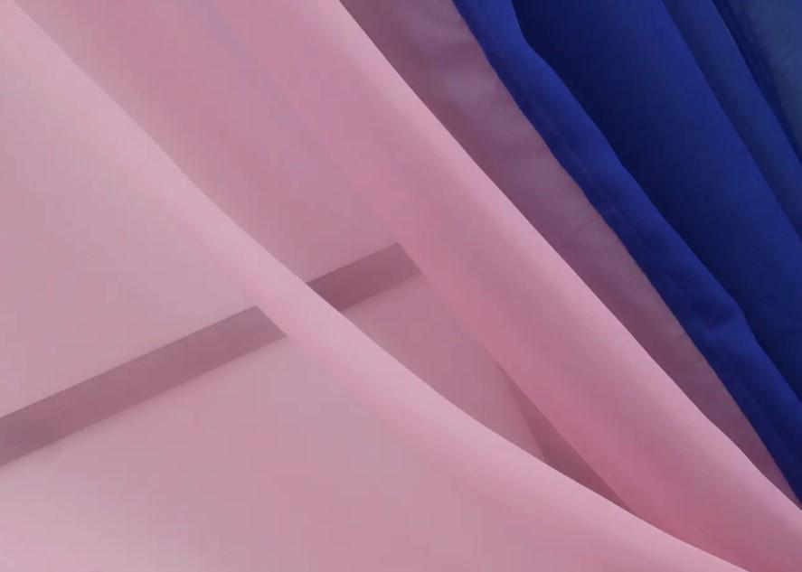 Шторки на кухню шифон 265х170 см Синий/Розовый (017к) - фото 5 Шторки на кухню шифон 265х170 см Синий/Розовый (017к) - фото 5