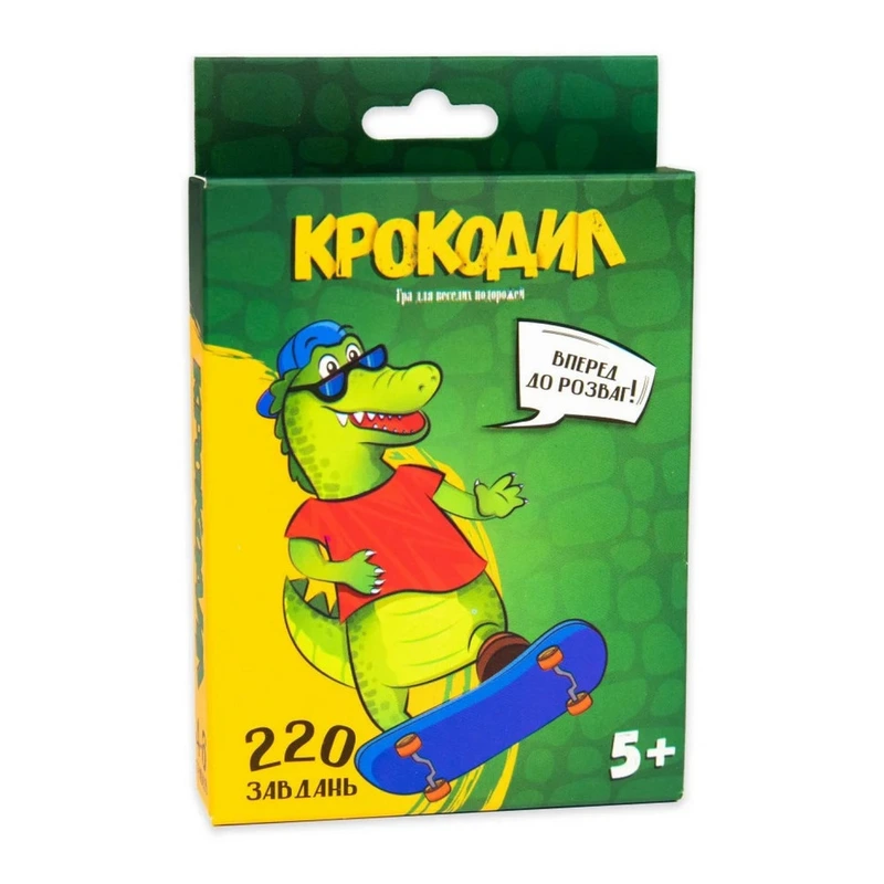 Настільна гра Strateg Крокодил українською мовою (30339)