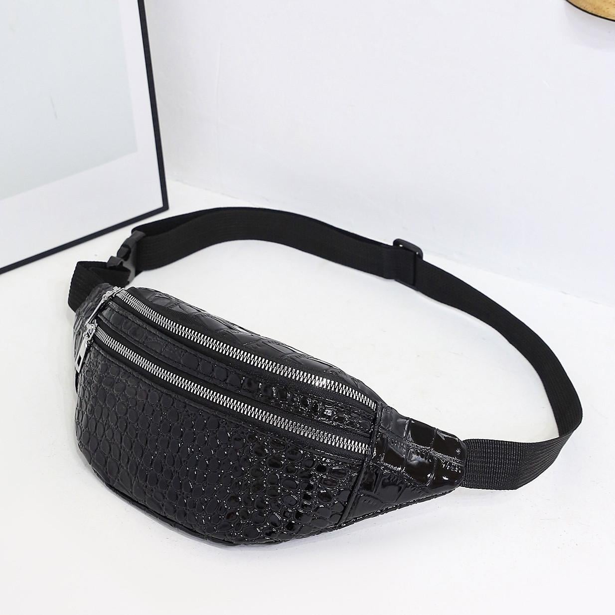 Поясная сумка рептилия Черный (1980874358)