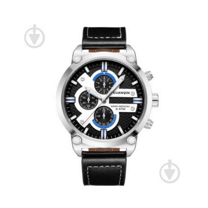 Часы Guanqin GS19088 CL Silver-Black-Black (GS19088SBB)