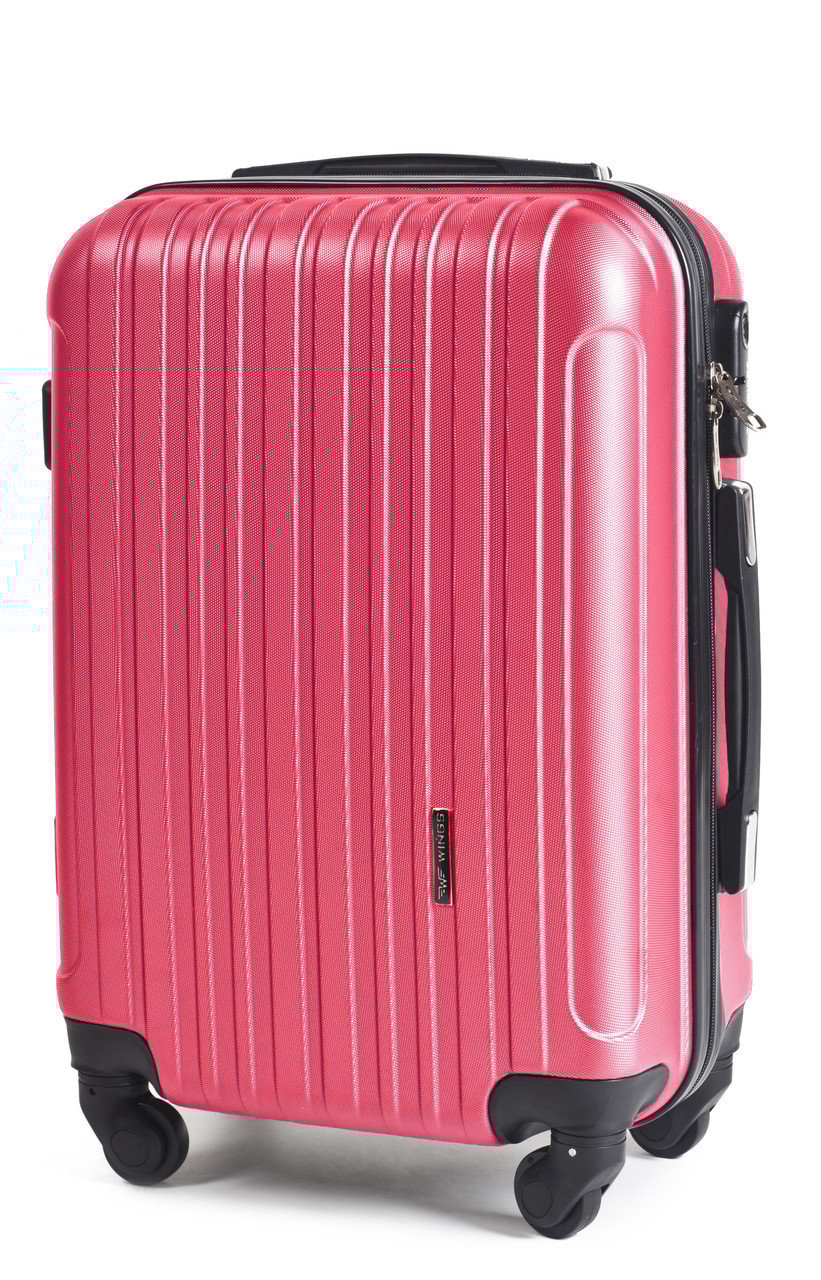 Чемодан ручная кладь Wings 2011 малый на 4 колесах 55х38х23 см Коралловый