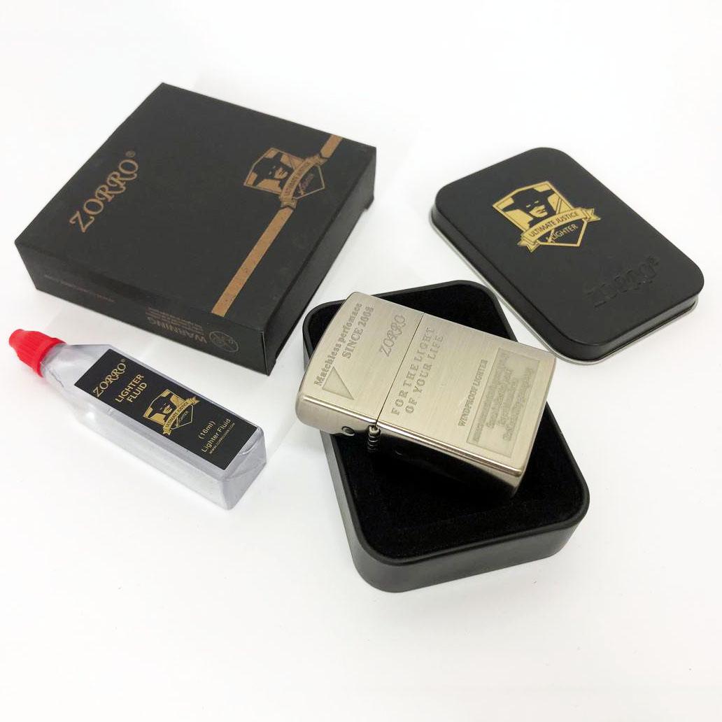 Зажигалка бензиновая Zorro HL-283 Нержавеющая сталь (310851) - фото 7