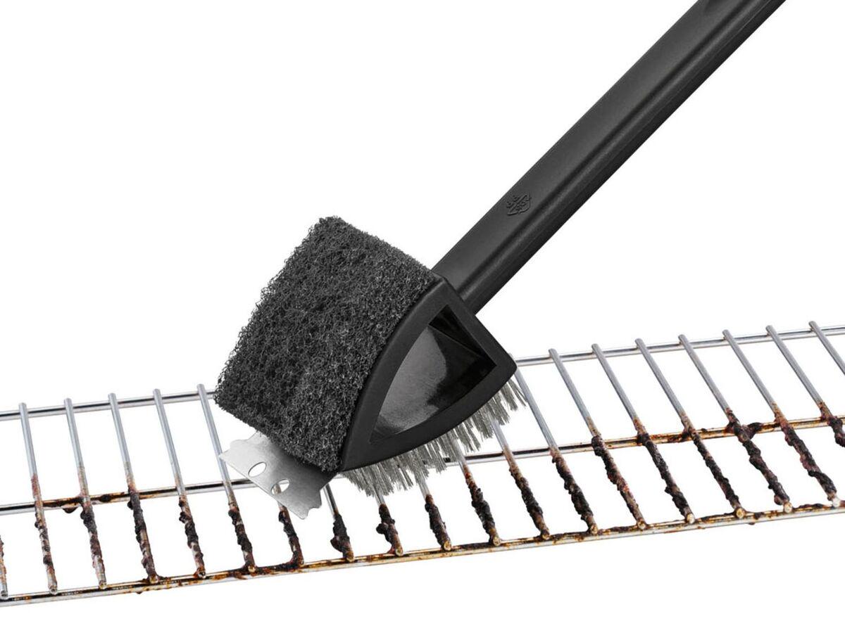 Щетка для чистки гриля барбекю шампуров 3в1 Grill Meister 37,5 см (F1-01191)