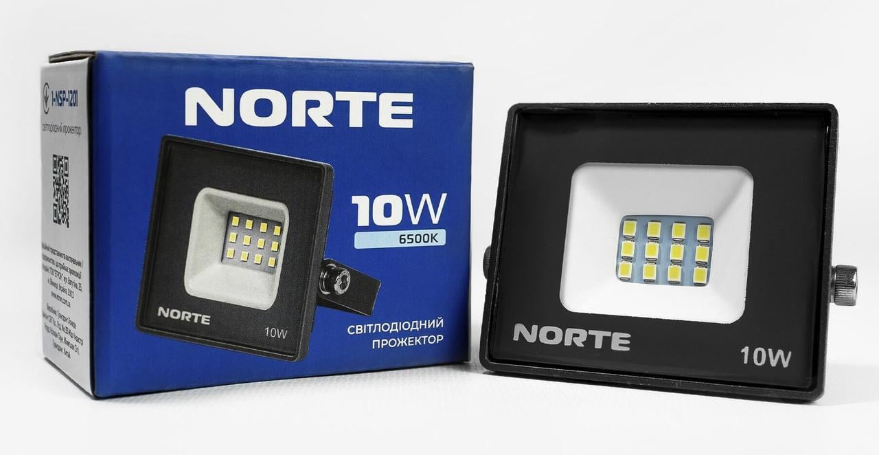 Прожектор светодиодный LED Norte 10 Вт 6500K (1-NSP-1201)