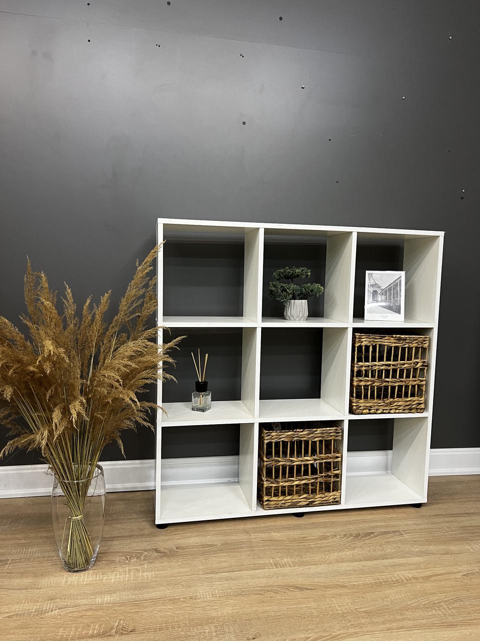 Стелаж В-9 на 9 комірок 1080х1056х252 мм Білий - фото 6 Стелаж В-9 на 9 комірок 1080х1056х252 мм Білий - фото 6