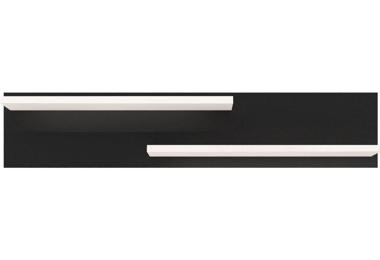 Полиця навісна Gerbor POL/110 Вушер із ДСП Німфея Альба/Чорний (20004401)