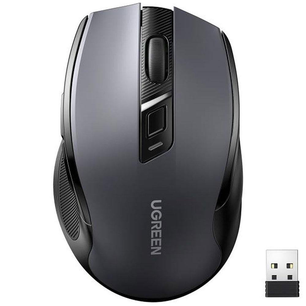 Компьютерная мышка беспроводная UGREEN MU006 Silence 4000 dpi 4 кнопки 2,4 гГц Черный (36260717)