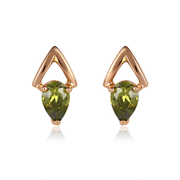 Серьги с цирконами X22819a Italina Янтарный