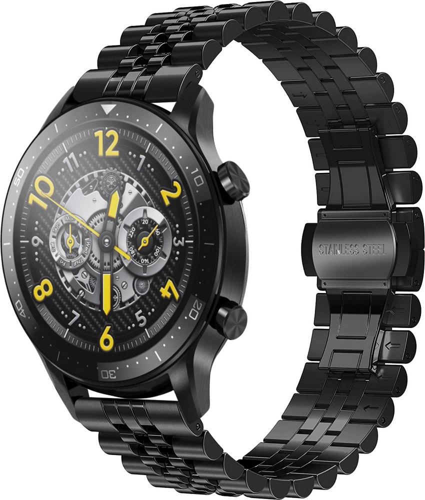 Браслет металлический Stech для Realme Watch S Pro Black (25263-2B)