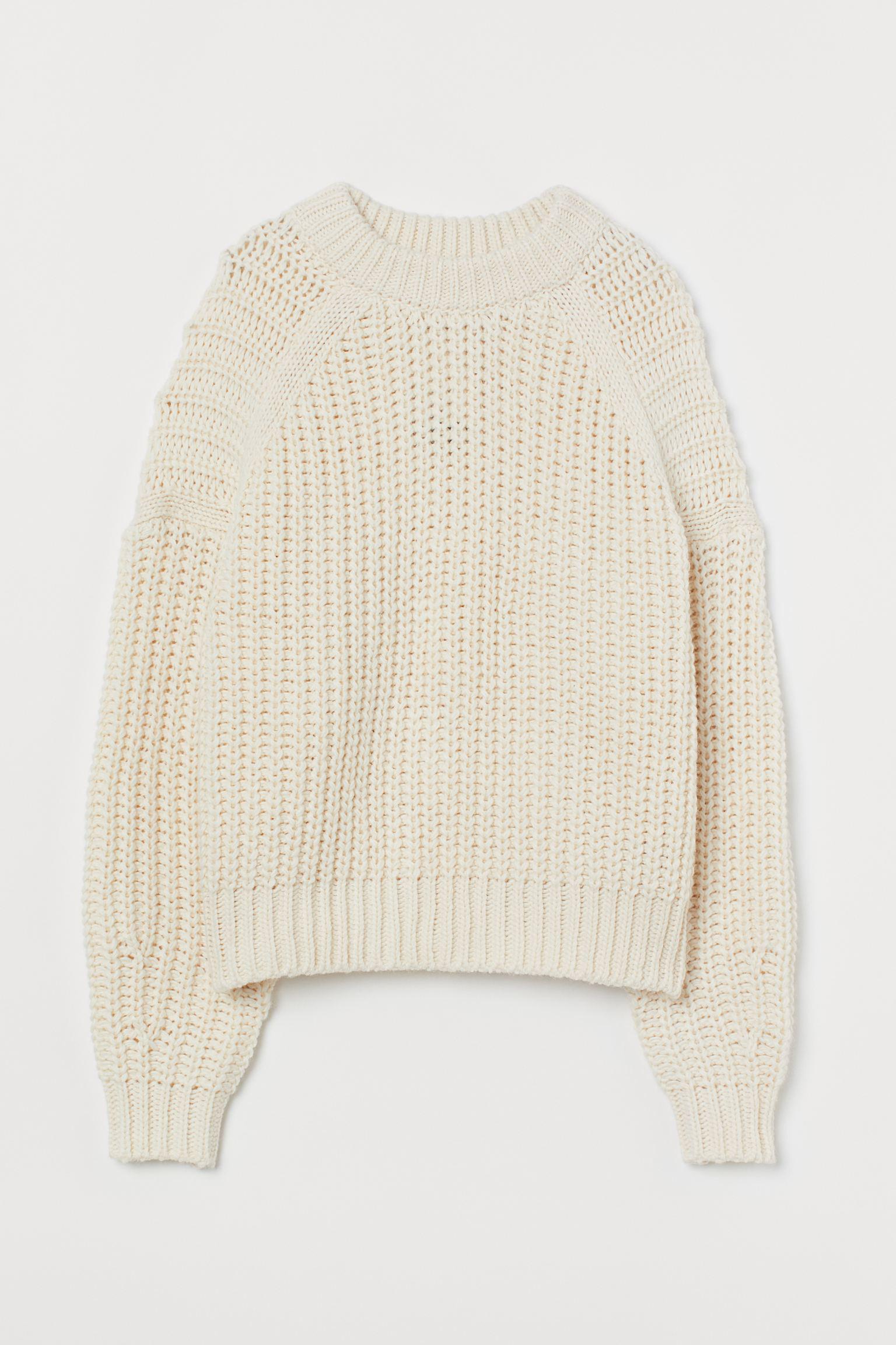 Свитер H&M M Кремовый (23088931332)