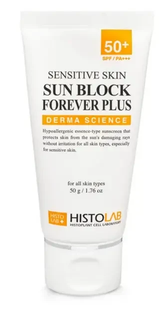 Солнцезащитная эссенция для чувствительной кожи HISTOLAB Sensitive skin sun block forever plus SPF 50 +/ PA +++ 50 мл (1712) Солнцезащитная эссенция для чувствительной кожи HISTOLAB Sensitive skin sun block forever plus SPF 50 +/ PA +++ 50 мл (1712)