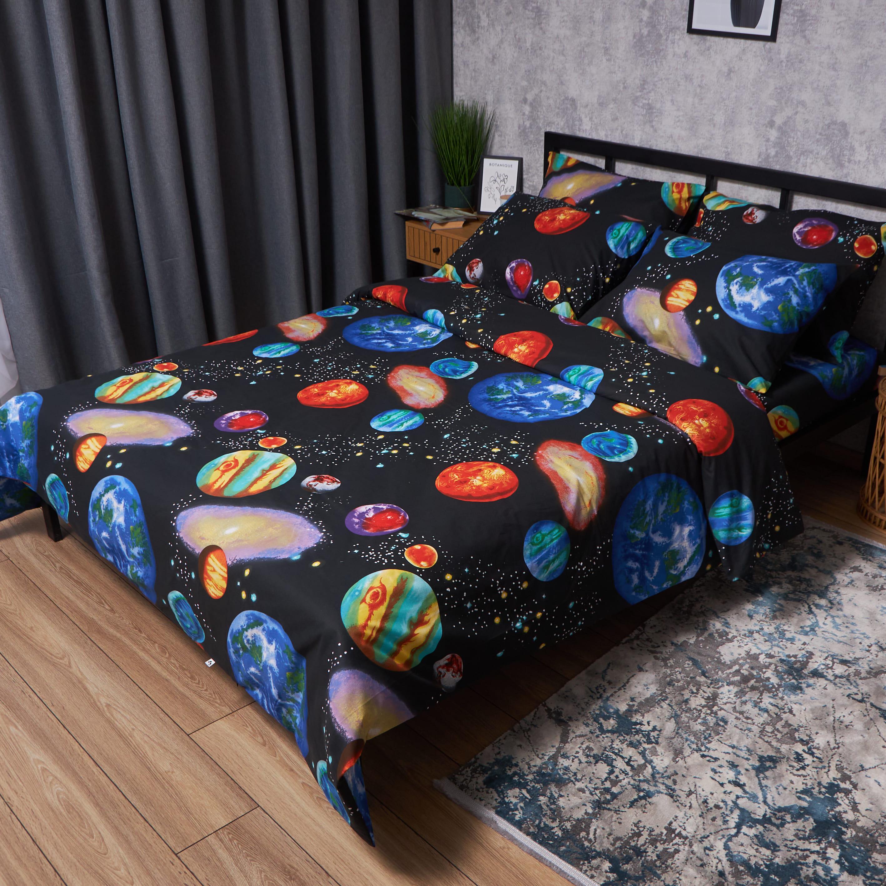 Комплект постельного белья Moon&Star Бязь Gold Люкс Universe Magic наволочки 2 шт. семейный 160х220х2 см (MS-820007067)