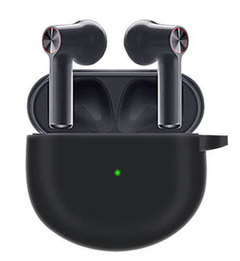 Чохол-накладка DK Silicone Candy Friendly з карабіном для OnePlus Buds Black - фото 3