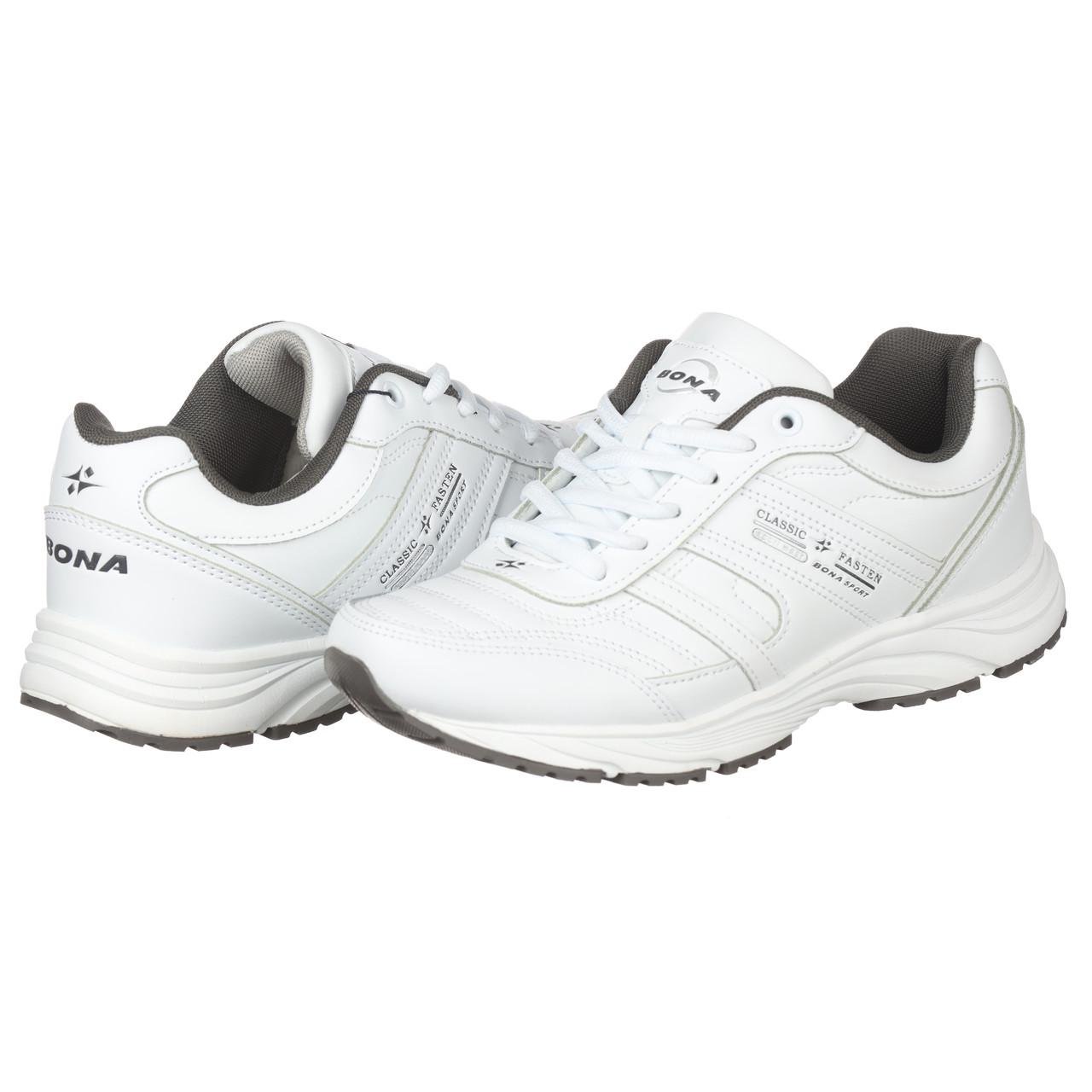 Кросівки жіночі Bona 798A-2 шкіряні р. 38 Білий (20082)