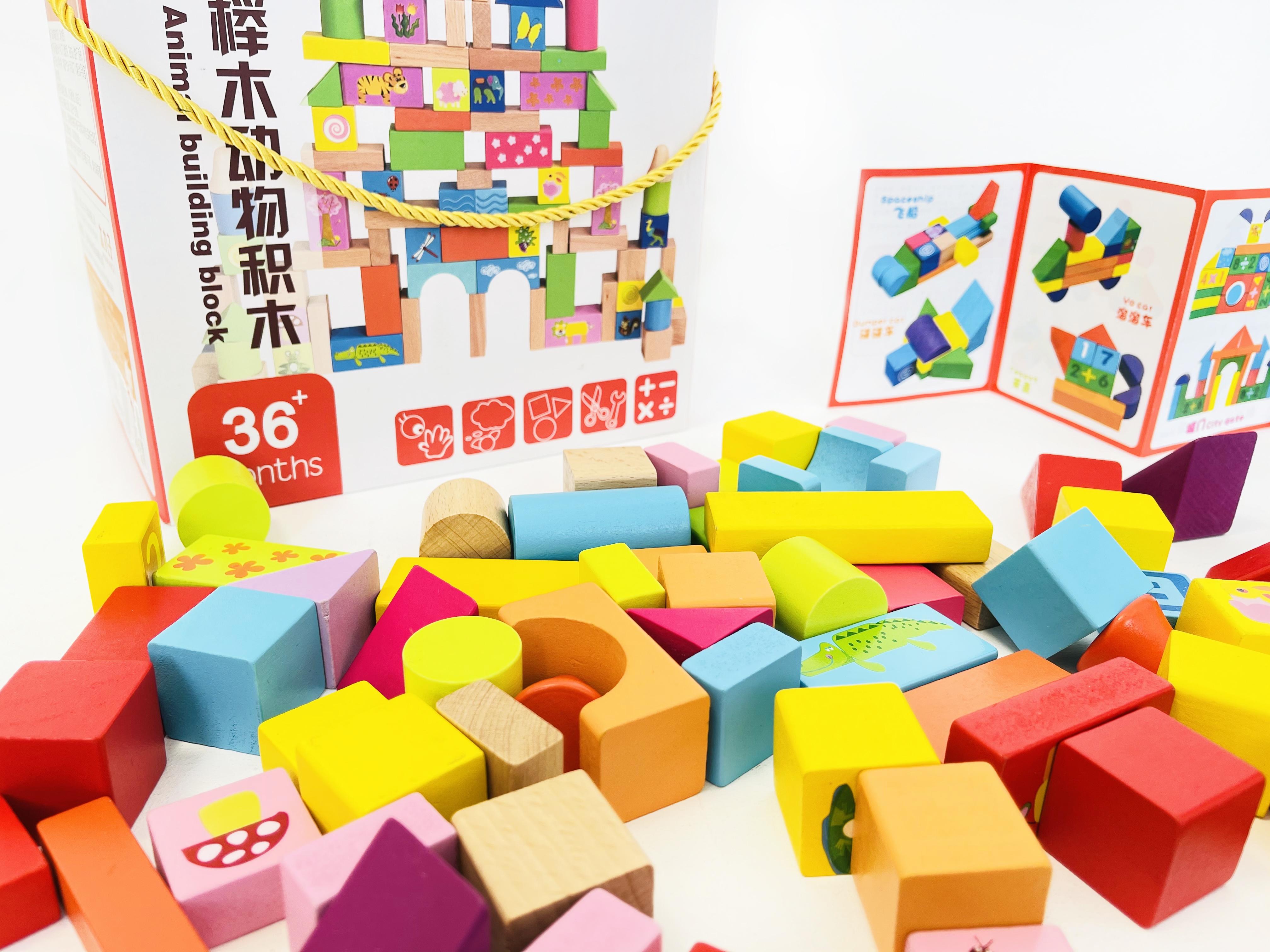 Детская деревянная развивающая игрушка конструктор город Oray - фото 3 Детская деревянная развивающая игрушка конструктор город Oray - фото 3