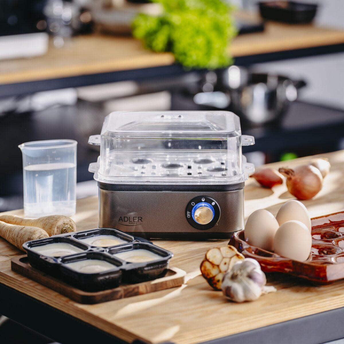 Яйцеварка Adler AD 4486 Gun Metal металева на 8 яєць (29918248) - фото 15 Яйцеварка Adler AD 4486 Gun Metal металева на 8 яєць (29918248) - фото 15