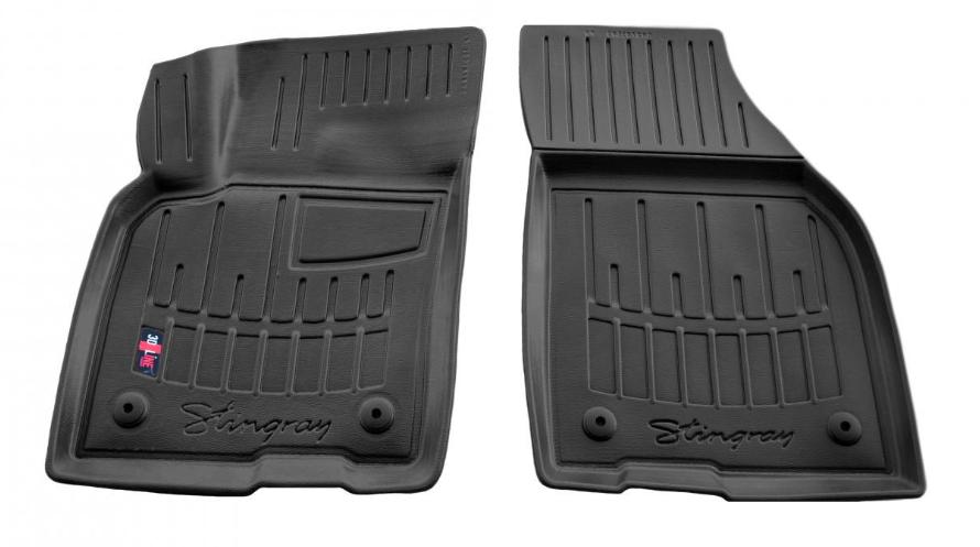 Коврики резиновые Stingray для Volvo S40 II 2004-2012/V50 2004-2012 с бортом 2 шт. (5037012)