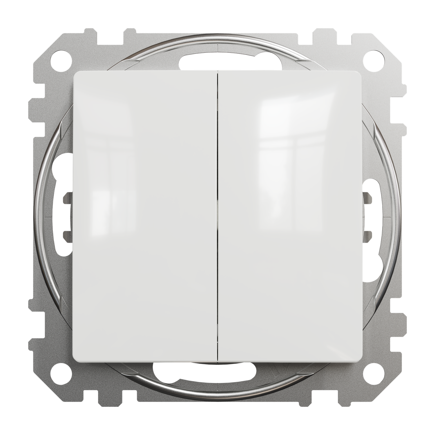 Вимикач двоклавішний Schneider Electric Sedna Design Білий (SDD111105) Вимикач двоклавішний Schneider Electric Sedna Design Білий (SDD111105)