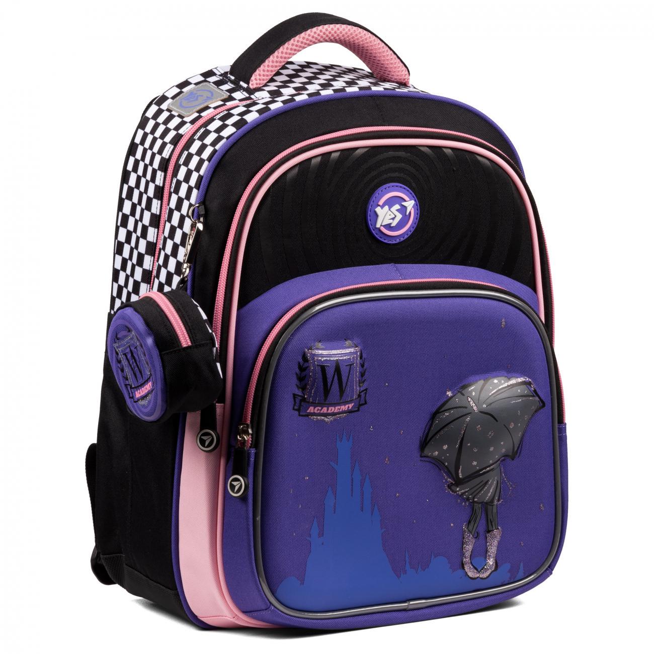 Рюкзак YES Academy 38x29x13 см 14 л Сиреневый (559587)