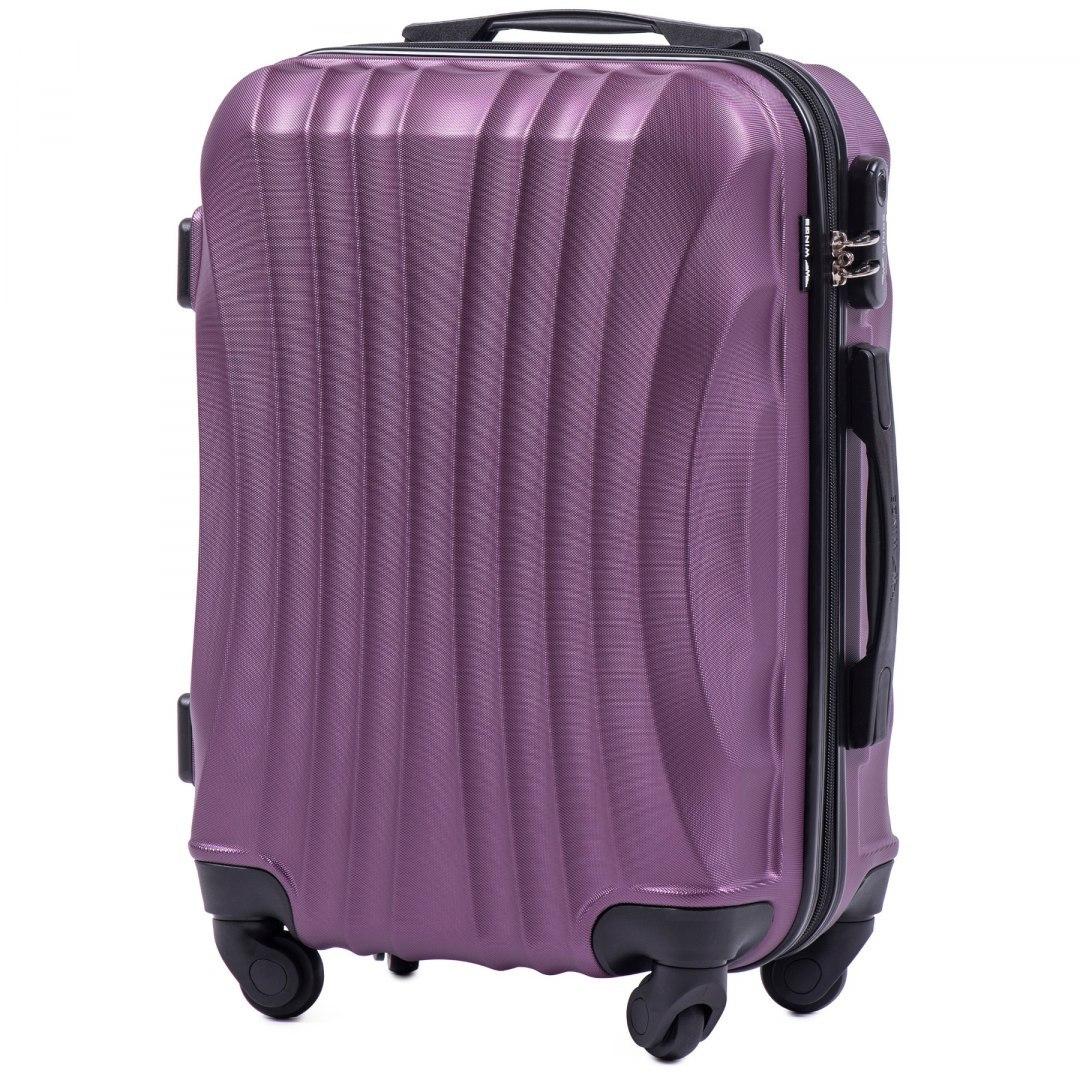 Чемодан ручная кладь Wings 159 малый на 4 колесах 55х38х23 см Сливовый