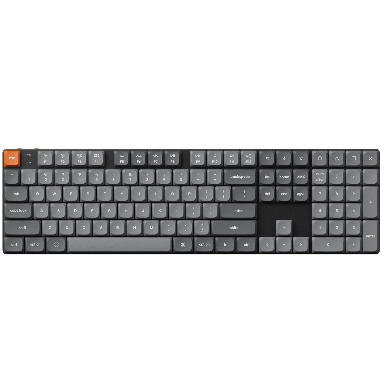 Клавиатура беспроводная Keychron K5 Max механическая 104 клавиши Gateron MX 2.0 Brown Hot-Swap RGB Black (K5M-H3-UA)