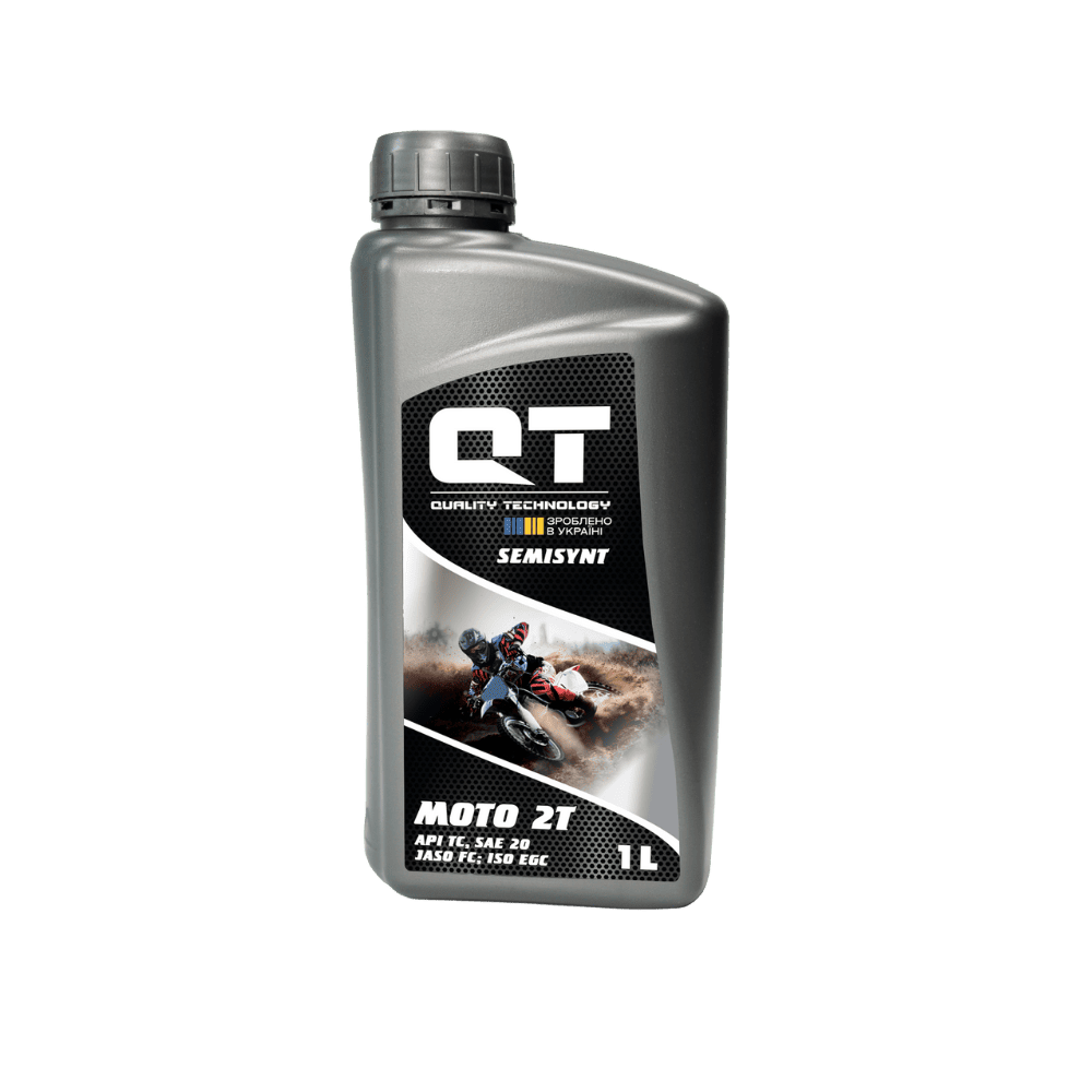Масло для двухтактных двигателей QT-Oil Semisynt 2T полусинтетика 1 л (QT1621001)
