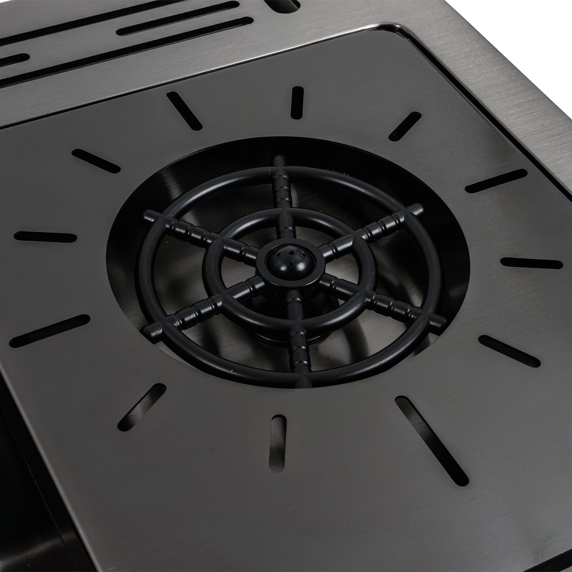 Мийка кухонна Platinum Handmade PVD 78х46 см Чорний - фото 5