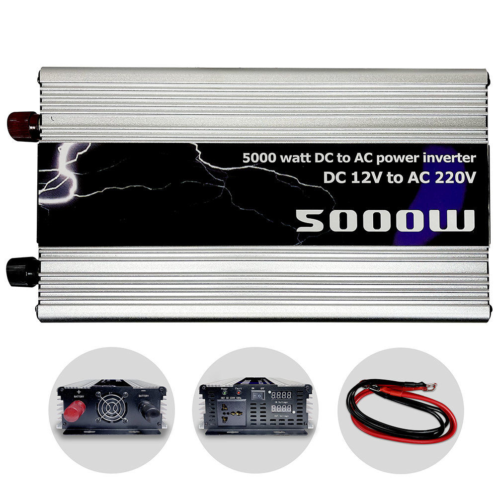 Автомобильный инвертор Power Inverter N-5000 с модифицированным синусом W 5000 Ватт 5000 W (109) - фото 8