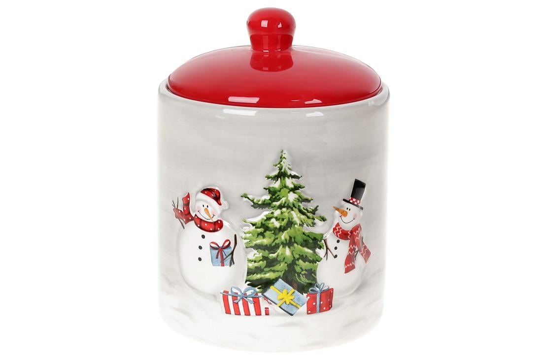Банка керамическая BonaDi Веселые снеговики 550 мл (811-002)