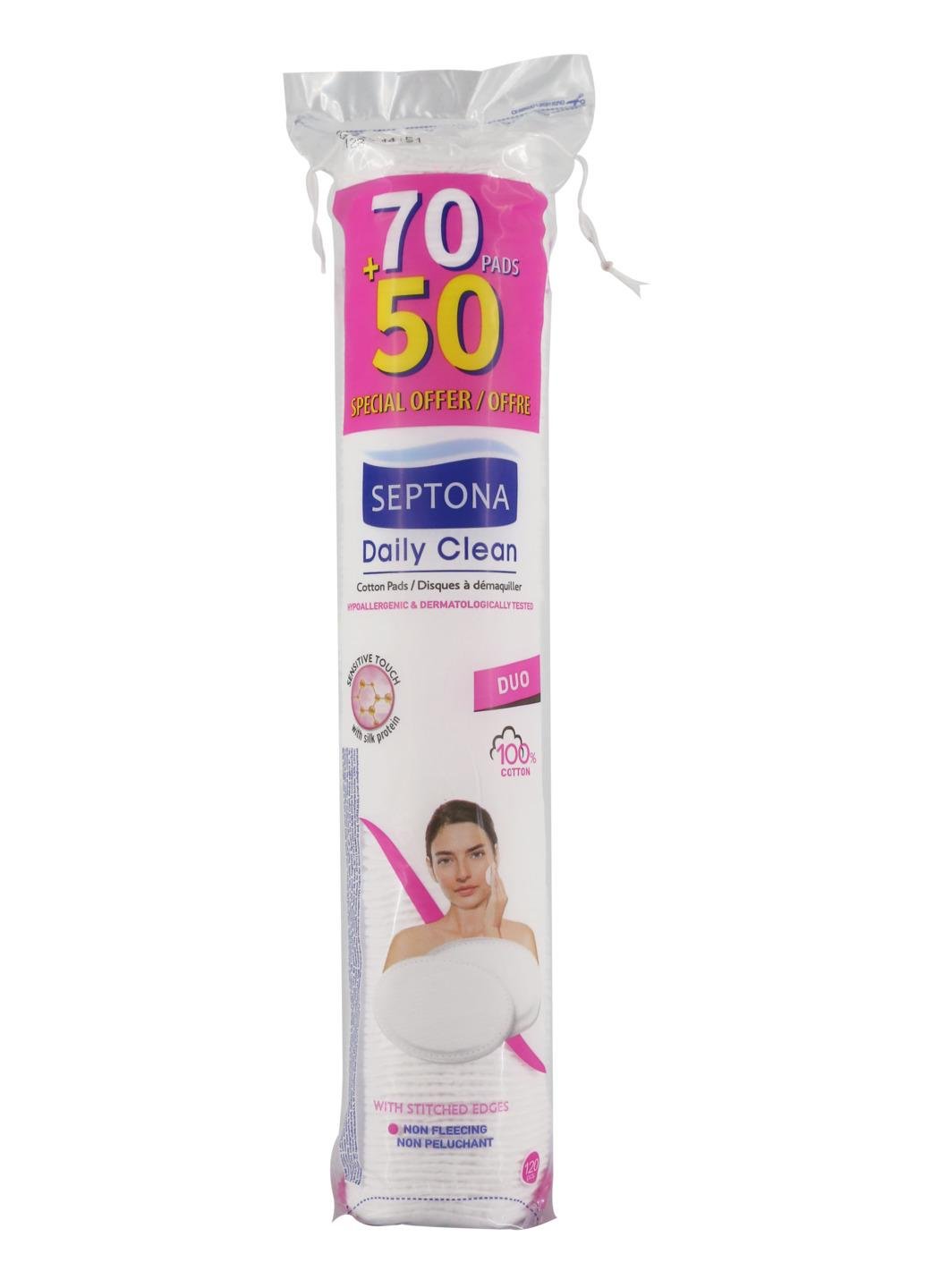 Ватні диски Septona Sensitive Touch DUO 70/50 шт. (НФ-00003651)