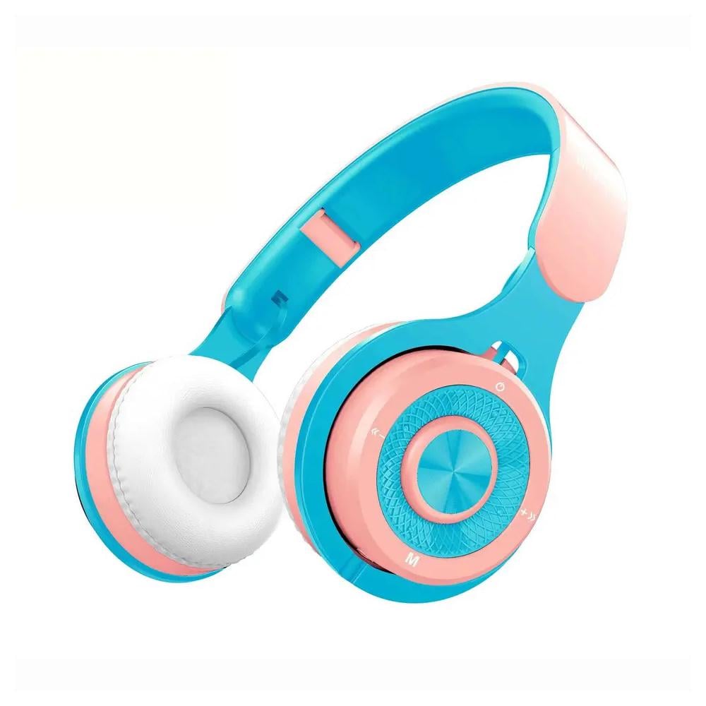 Наушники детские беспроводные XY-221 Bluetooth с микрофоном Голубой (557-755475)