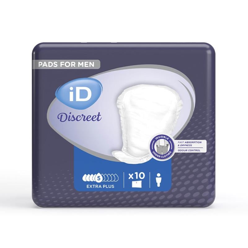 Урологические мужские прокладки iD Discreet Extra Plus 10 шт. (000007002)
