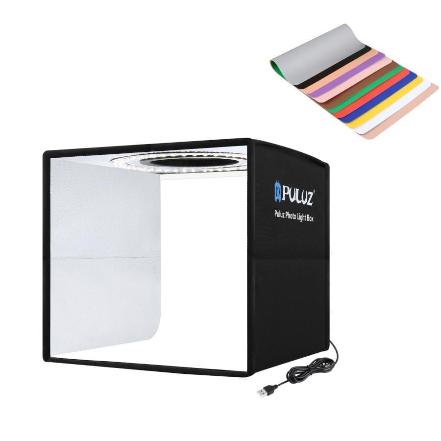 Лайтбокс Puluz PU5025B с кольцевой лампой 25 см (2191703727)