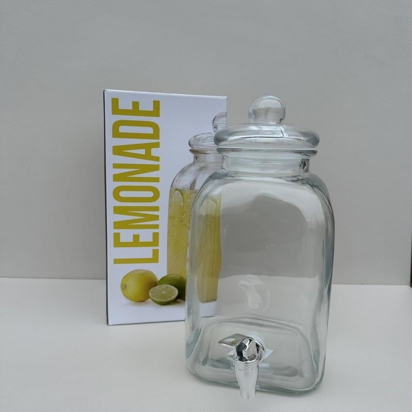 Лимонадник стеклянный S&T 9038-4 со стеклянной крышкой 5 л (2620792688)