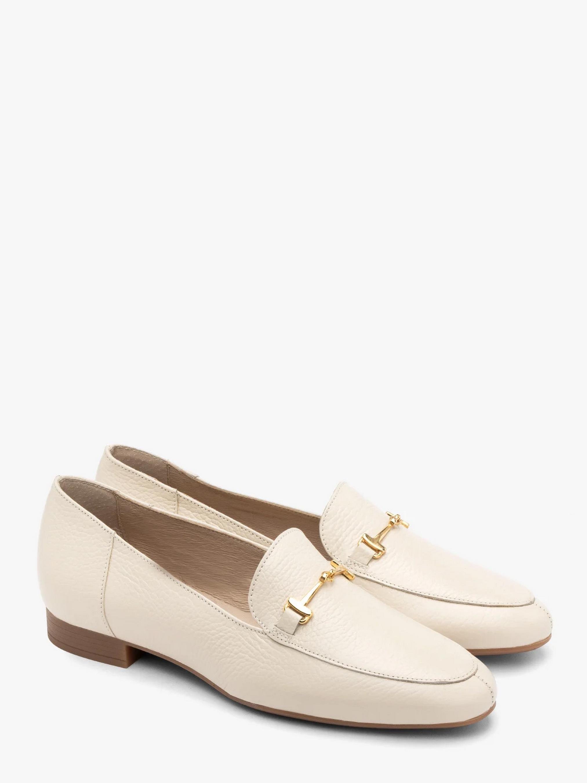 Туфли лоферы кожаные женские RYLKO р. 40 Кремовый (2VR68_V__6NJ)