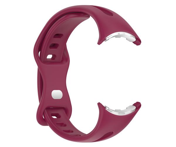 Ремінець Silicone для смарт годинників Google Pixel Watch 2 Бордовий