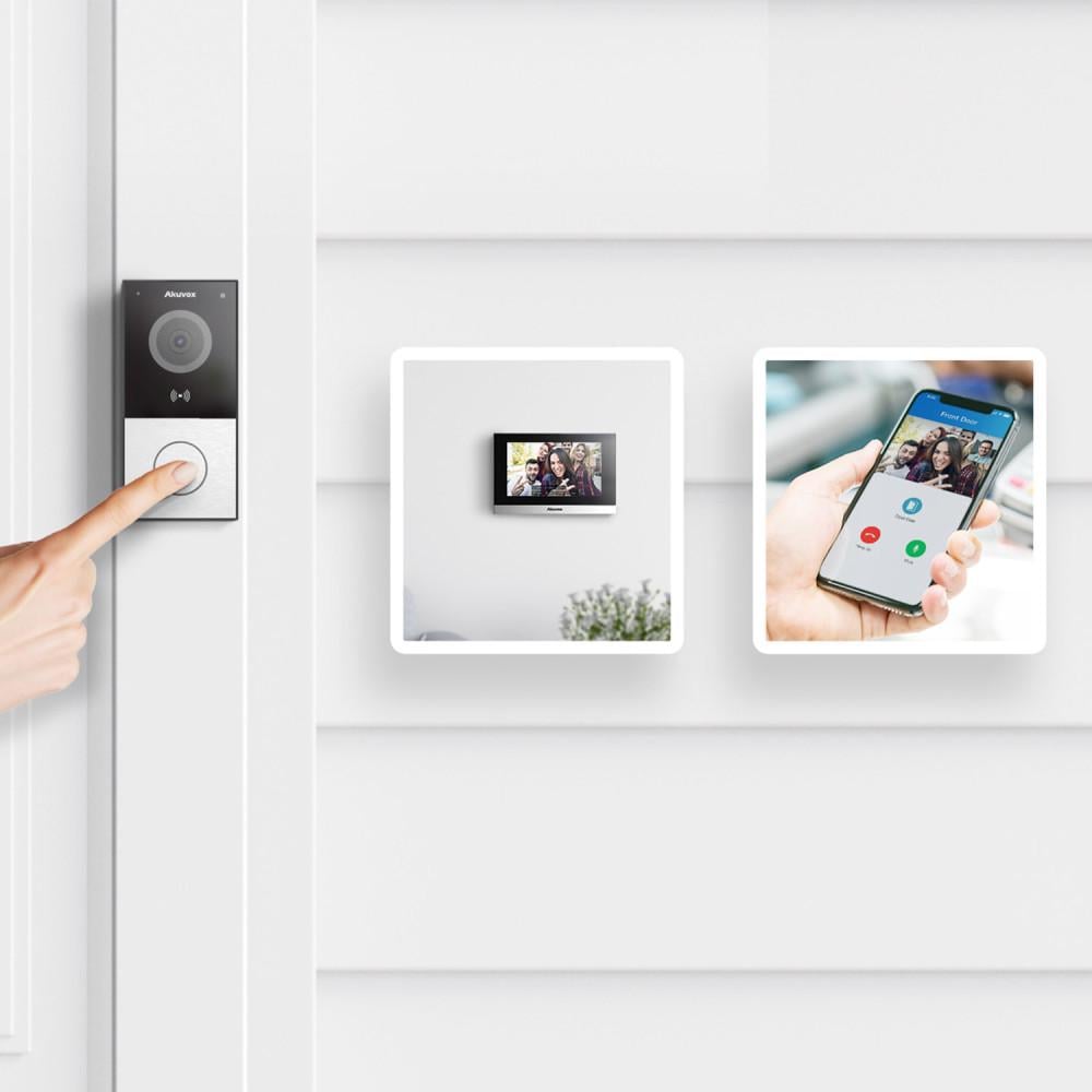 Відеодомофон Akuvox C313 та панель виклику E12W (C313E12W) - фото 5 Відеодомофон Akuvox C313 та панель виклику E12W (C313E12W) - фото 5