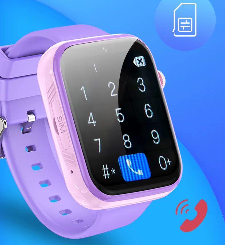 Дитячий смарт годинник 4G Lemfo T-02 з прослуховуванням, SIM-картою, відеодзвінками, GPS, текстовим та голосовим чатом та SOS Зелений (129332) - фото 6