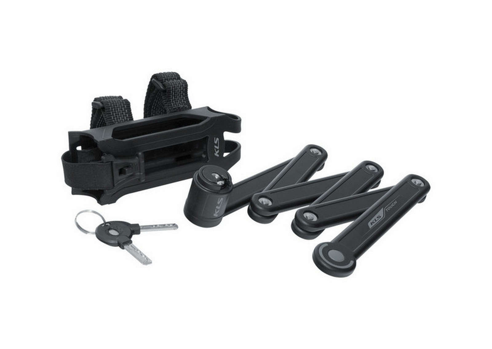 Велозамок сегментний KLS Tough 30 циліндровий Чорний/Сірий (8585019340382)